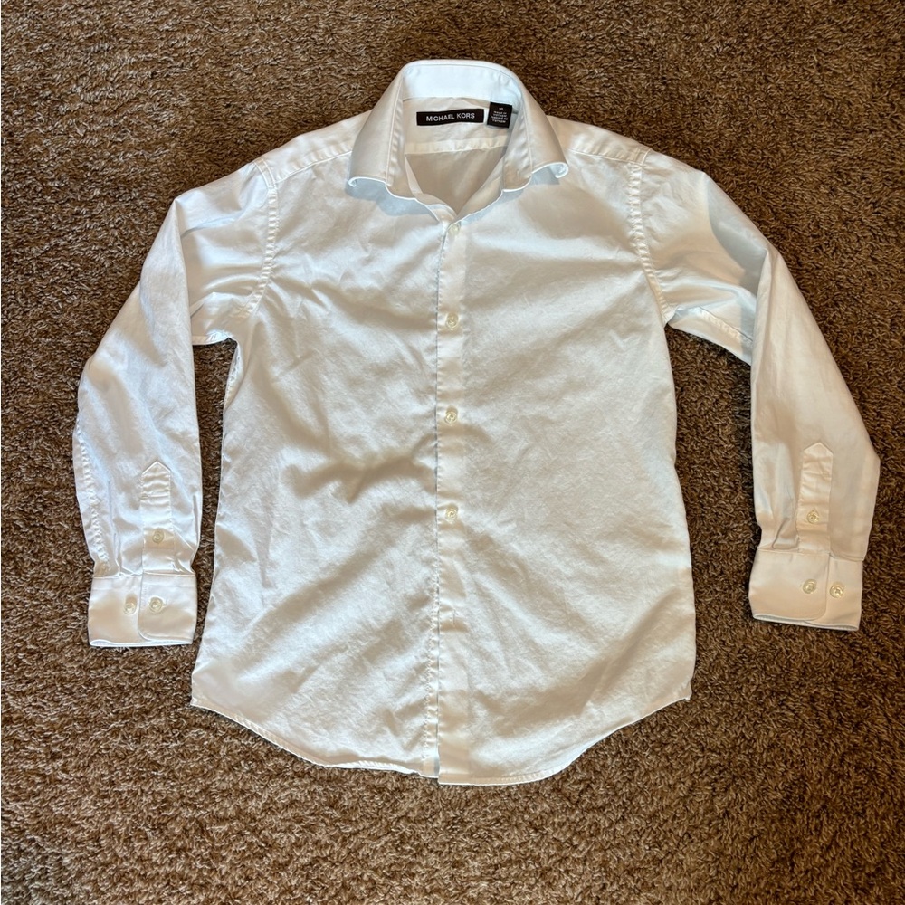 Boy’s Michael Kors Button Down Dress Shirt White Size 10